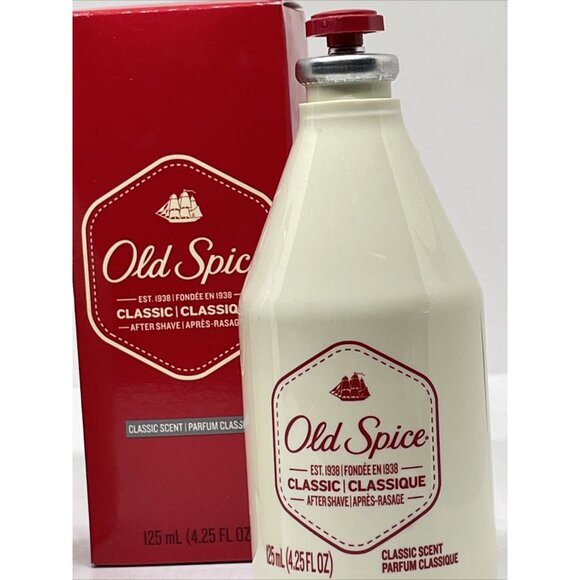 2 Pack Lot Old Spice Men's Classic Scent After Shave 4.25 Fl oz SMELL LIKE A MAN - Picture 2 of 3